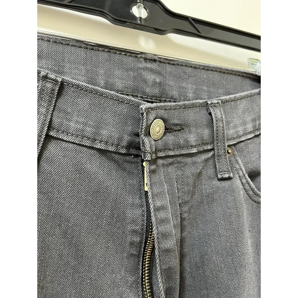 Levi's 541 Athletic Straight Fit‎ Denim Jeans Mens 36x30 Charcoal Gray Zip Fly